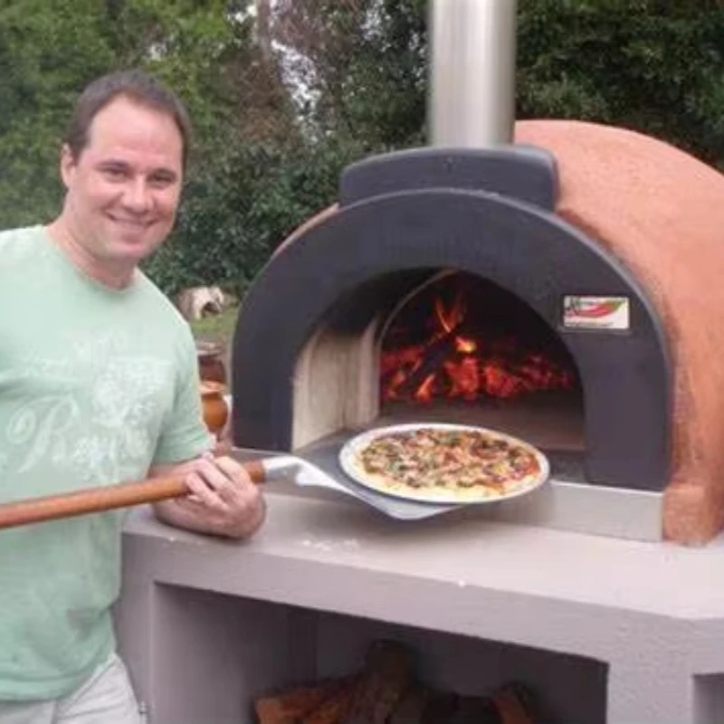 Pizza Oven Commercial Wood Gas Fired Brick Lined Dome Outdoor Bakery Restaurant Customized