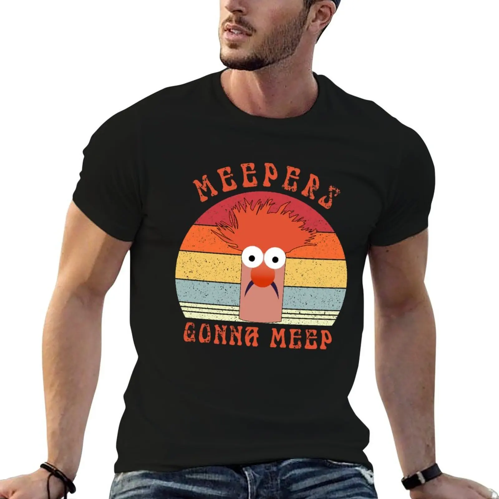 Винтажная футболка Meepers Gonna Meep, праздничный повседневный топ с короткими рукавами
