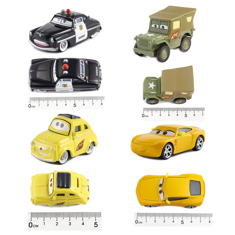 Pixar Cars Anime-Figuren Doc Hudson Ramone Lightning McQueen Fillmore Racing Metallmodell Rennwagen Spielzeug Kindergeschenke – Detail 23