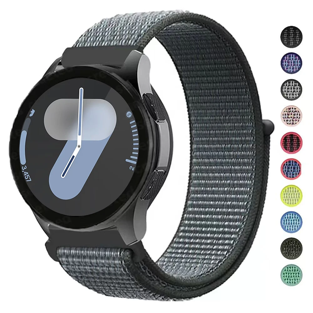 Band For Samsung Galaxy Watch 7/FE/4/5 Pro/6 classic/active 2 44mm 40mm Nylon correa Bracelet Huawei GT 2e 3 4 20mm 22mm Straps