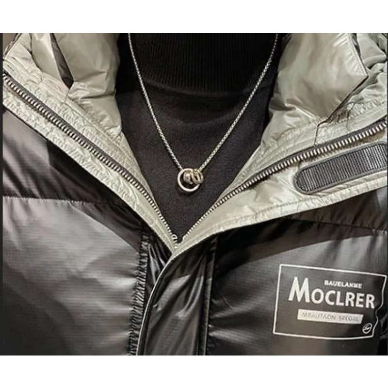 Doudoune à capuche brillante pour hommes, manteau court, parkas adt, coupe couvertes, vêtements d'extérieur de loisirs, pardessus épais, tendance de la mode, hiver, nouveau, 2023