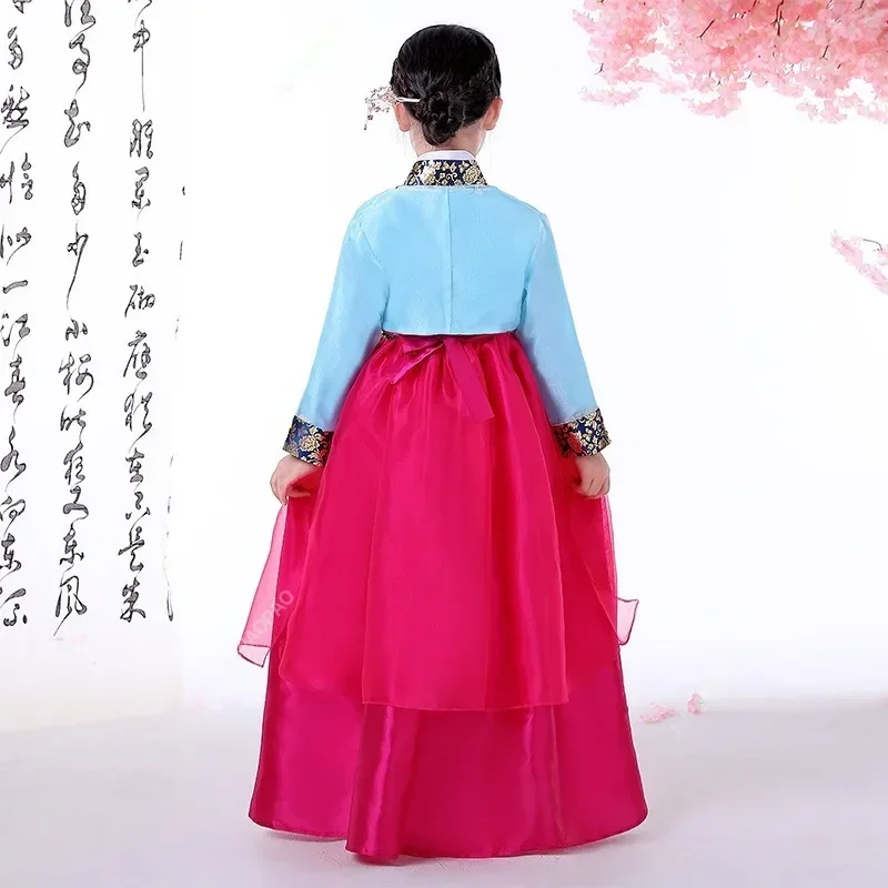 

Традиционные костюмы Hanbok в Корейском стиле для женщин, Элегантные корейские свадебные оригинальные танцевальные костюмы Hanbok Palace