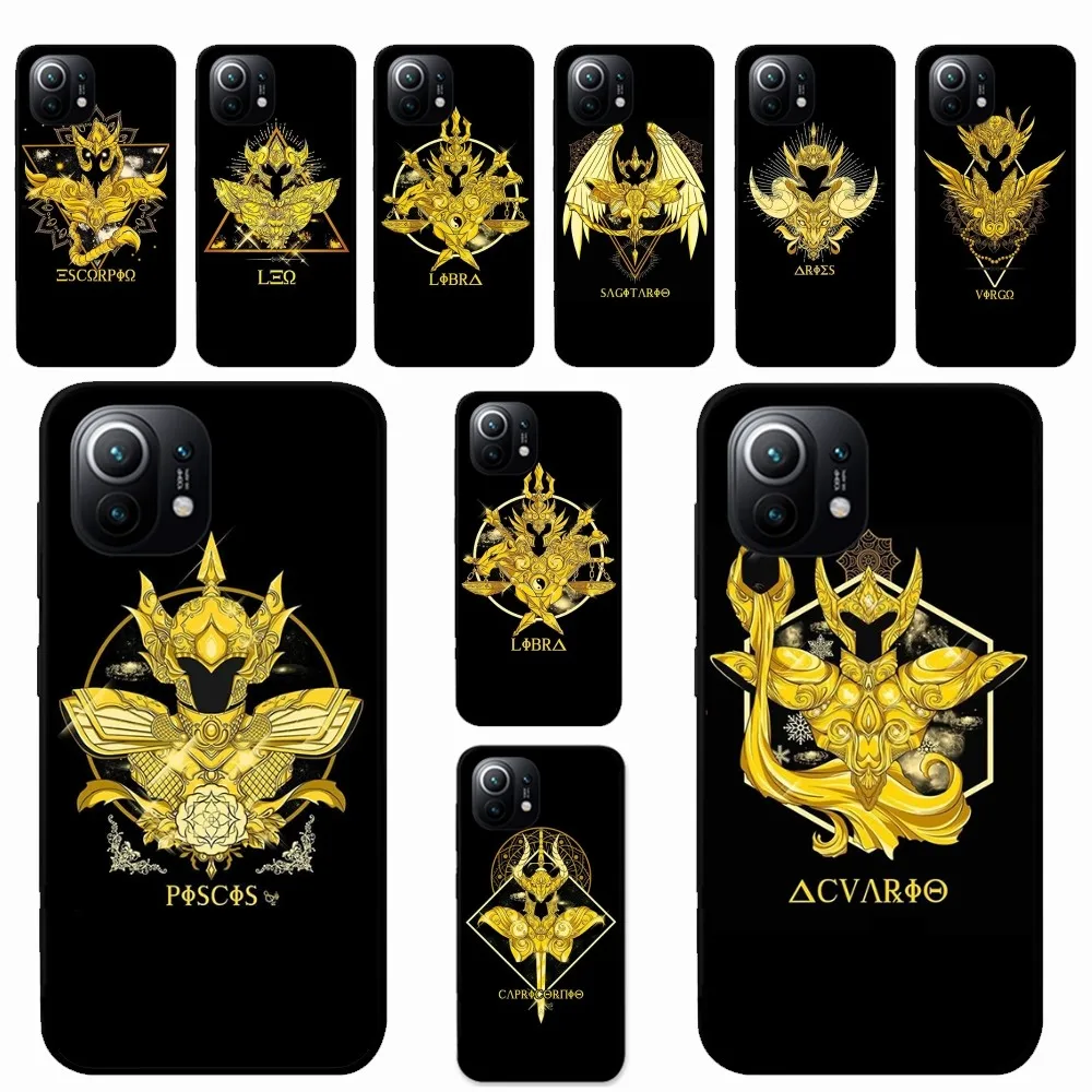 S-Saint S-Seiya Z-Zodiac Logo Phone Case For Xiaomi Mi 5X 8 9 10 11 12 Lite Pro 10T PocoX3pro PocoM3 Note 10 Pro Lite