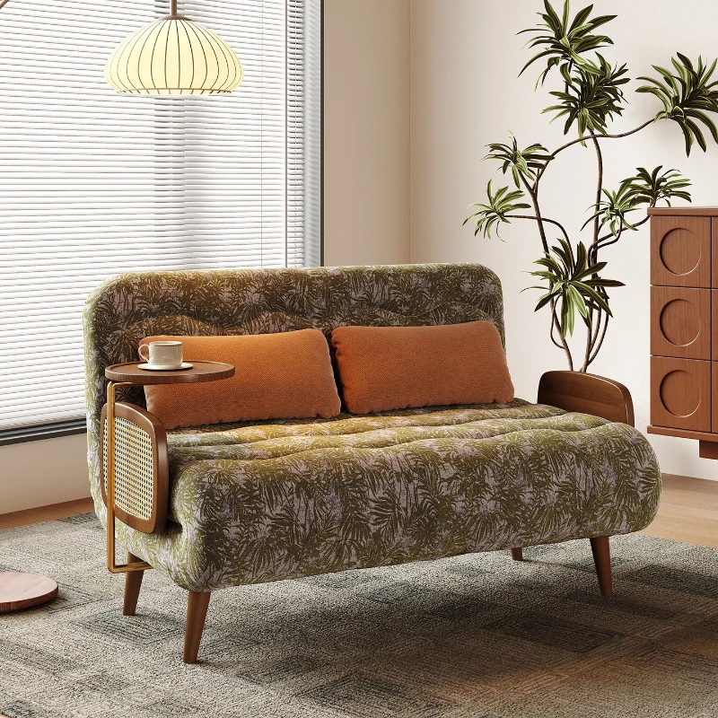 Medieval style sofa bed, folding integrated dual-purpose living room multi-functional single sofa