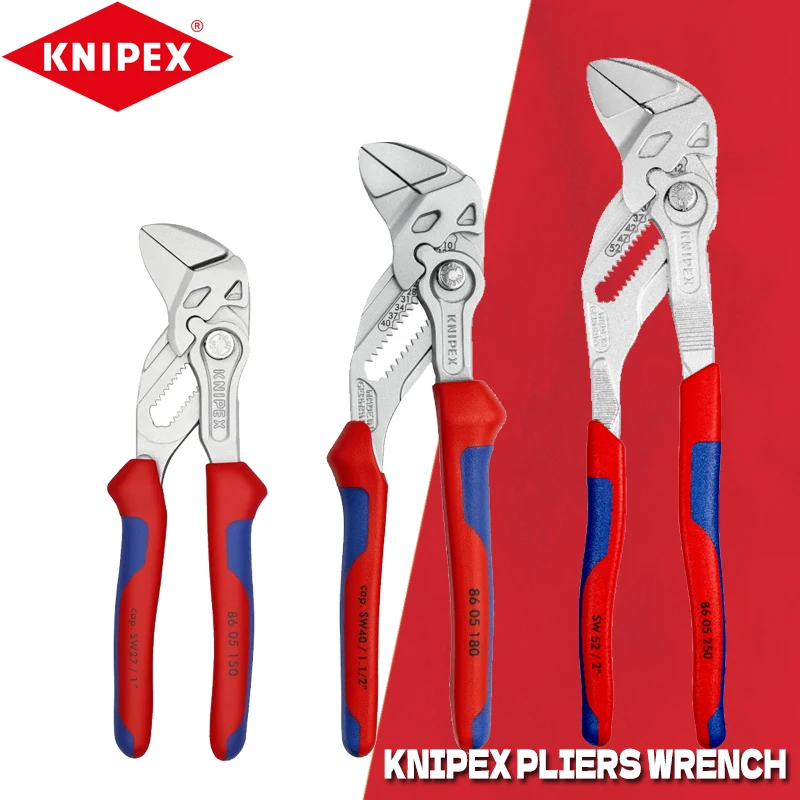 KNIPEX 86 05 150 Pliers Wrench Chromium Plated Vanadium Steel Water Pump Plier Knipex 86 05 180 Hand Tools 86 05 250