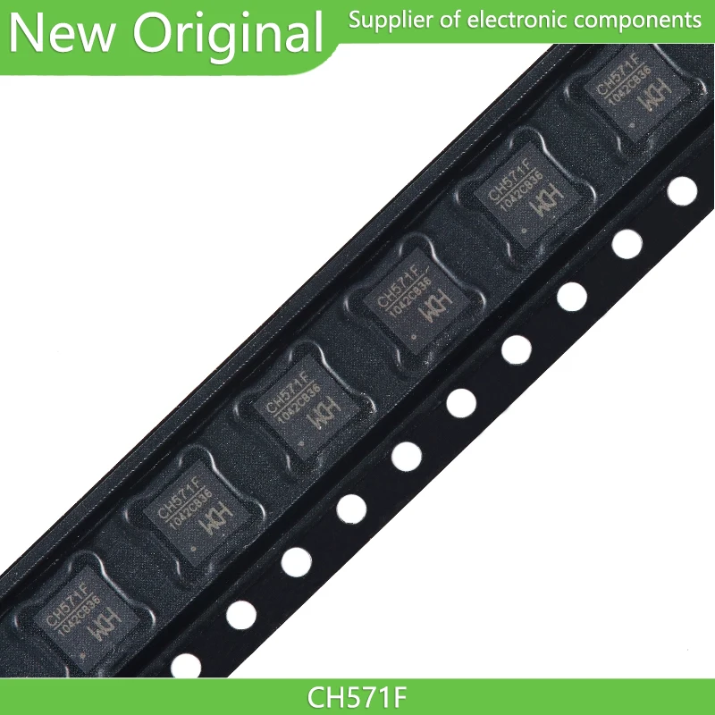 (5 قطعة) رقاقة التحكم الدقيقة CH571F WCH QFN-28 RISC مع اتصال لاسلكي BLE مدمج #1