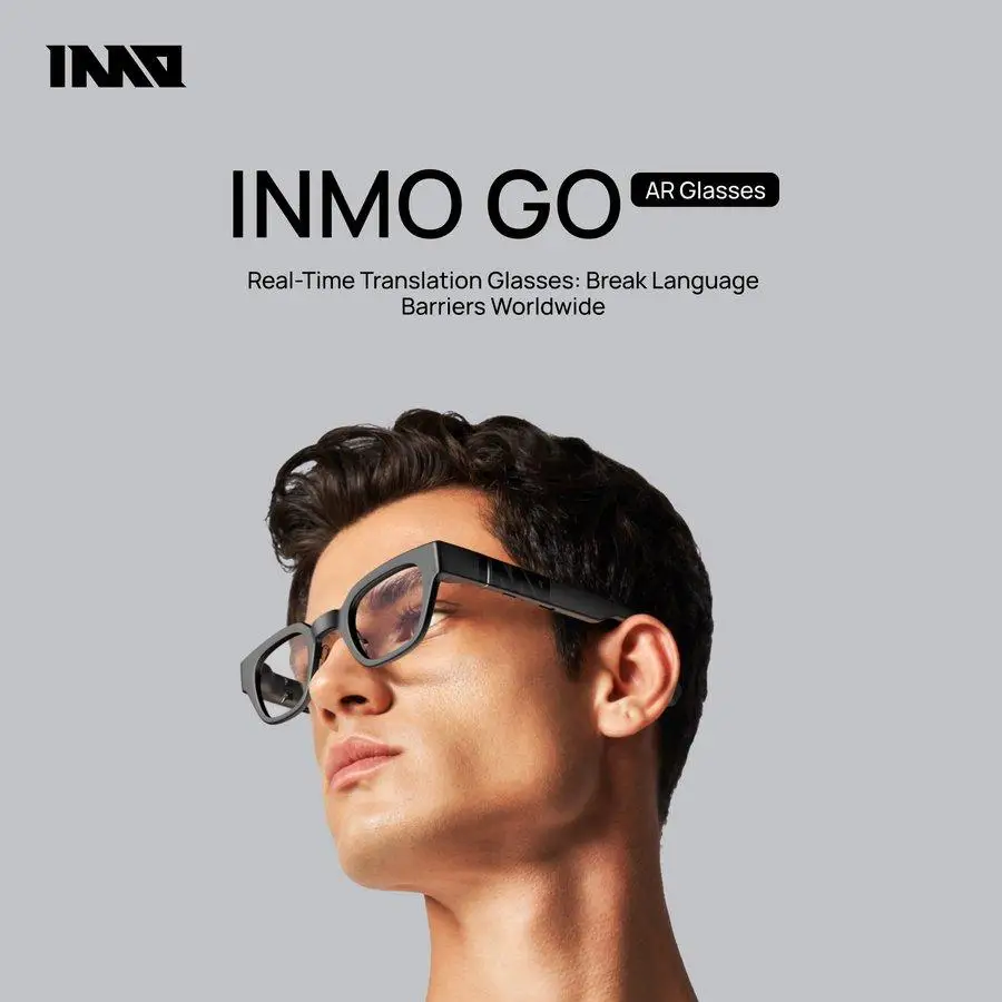 Original INMO GO Smart AR Wireless Glasses AI Assistant Music/Call/Translation/Teleprompter/Navigation/Bluetooth Audio In Stock