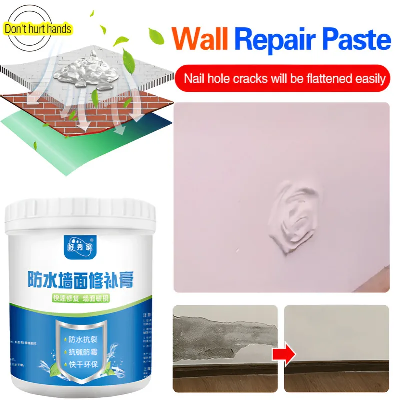 

Водостойкая, щелочно-стойкая и устойчивая к трещинам паста для ремонта стен, водостойкая паста для ремонта стен, паста для ремонта стен, краска белая