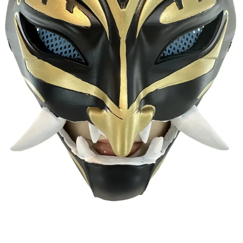 Casco de resina Genshin Impact Xiao para Cosplay, máscara de PVC con luz Led, accesorio para fiesta de Halloween, disfraz de Carnaval