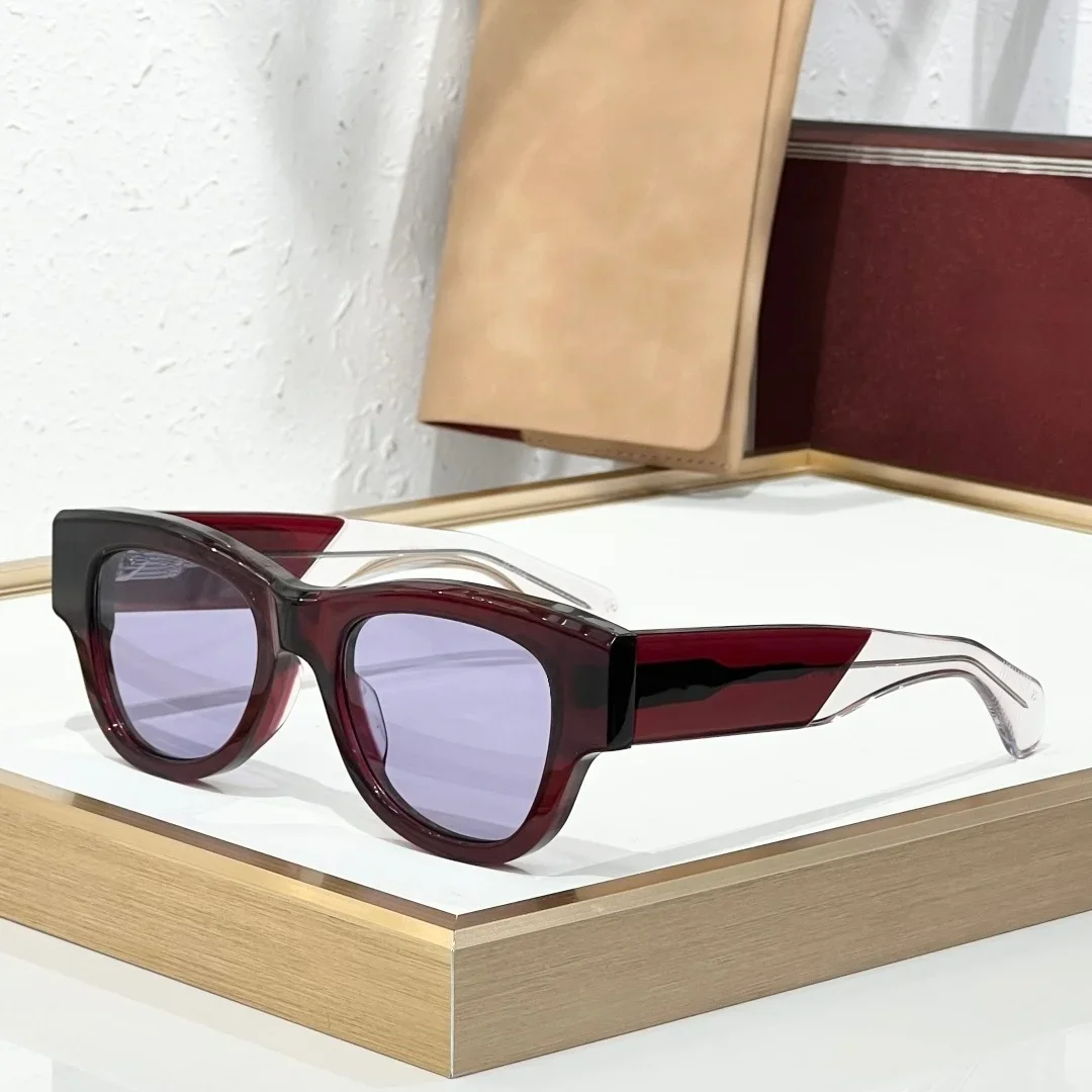 JM CHELSEA 51-21-146 Top Quality Mens Sunglasses for Women Retro Trend Luxury Acetate UV400 Designer Sunglasses Frame