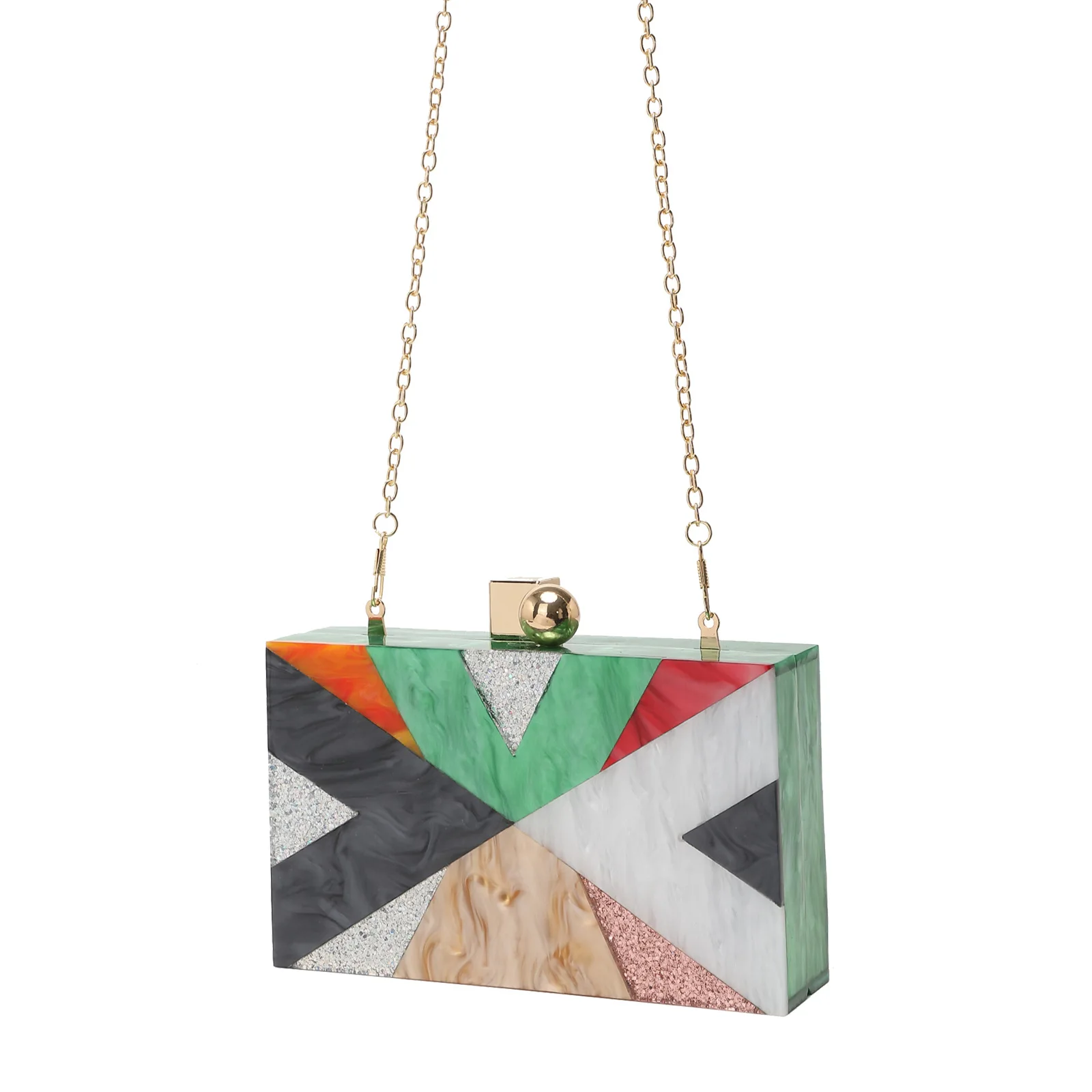 

Цветная акриловая сумка-цепочка для ужина, модная сумка-мессенджер для банкета, вечеринки, свадьбы, Bolsos De Mujer Tendencia Nouveautés Sacs À Main