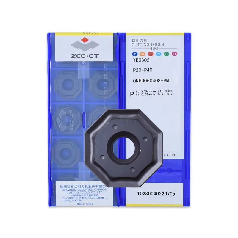 

ZCCCT ONHU060408-PM milling cutter YBC302 YBD152 YBM253 YBM351 YBG102 Carbide Insert for CNC Lathe Tools