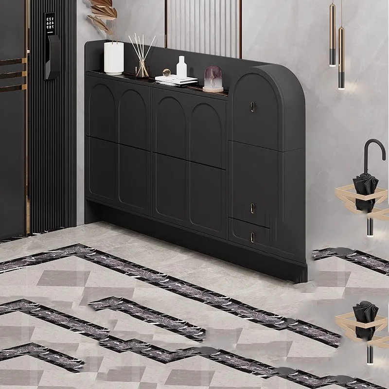 Luxury Shelves Shoe Cabinet Wooden Bedroom Designer Storage Organizer Shoe Shelf Vertical Slippers Muebles Entrance Furniture