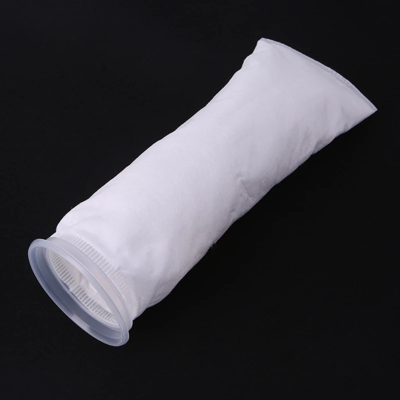 Filter Socks 100UM Fine Filtration 4 Inch Ring by 15 Inch Long Premium Aquarium Filter Bags with Plastic Rings