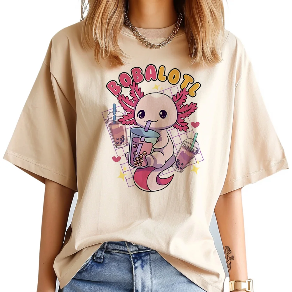 

Axolotl tshirt women anime tshirt female streetwear anime comic clothes