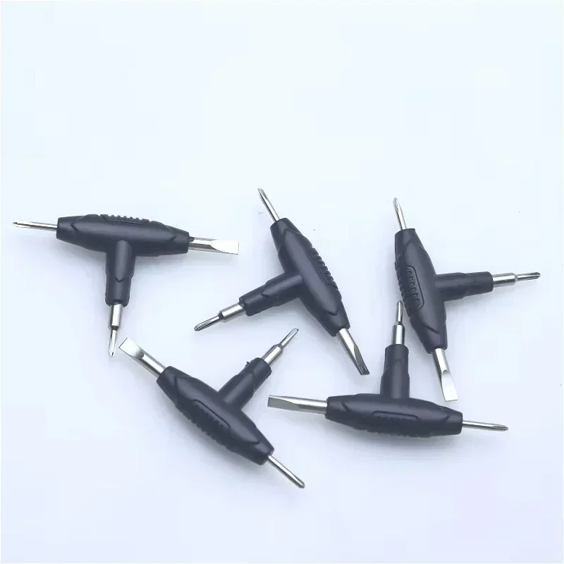 Orange Black T-shaped three-purpose Screwdriver Tool Sets Suitable for Maintenance Communication Equipment 6pcs/bag