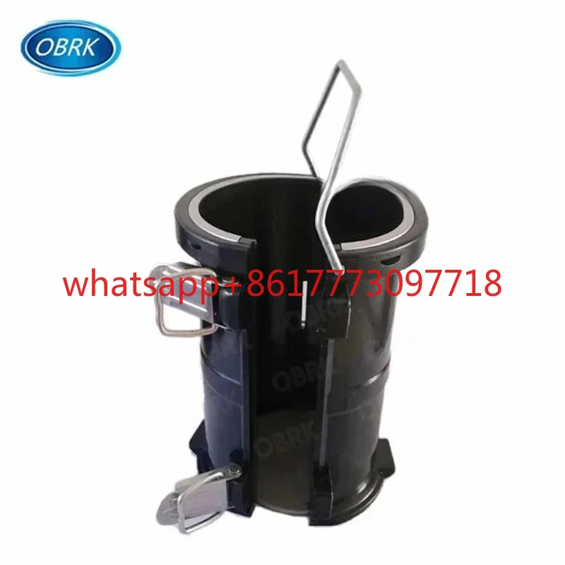 

Черная съемная форма для испытания на бетон в цилиндре с основанием/пластиковая форма для кубиков бетона