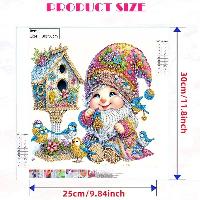 RUOPOTY 5D DIY Special Shaped Drill Diamond Painting Santa Claus Art Craft Rhinestone Of Picture Diamonds Painting Home Decor