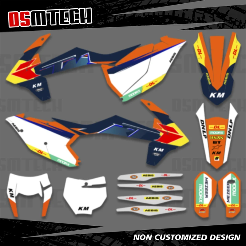 

Полный набор графических наклеек DSMTECH, наклейки, наборы для KTM XC XCF SX SXF 2016 2017 2018 EXC XCW 2047 2018 2019, номер, имя под заказ