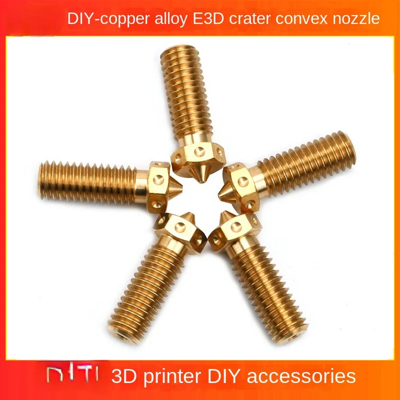 Crater Convex Nozzle Prusa Dotting Copper Alloy Nozzle 3D Printer Accessories 0.4/0.6