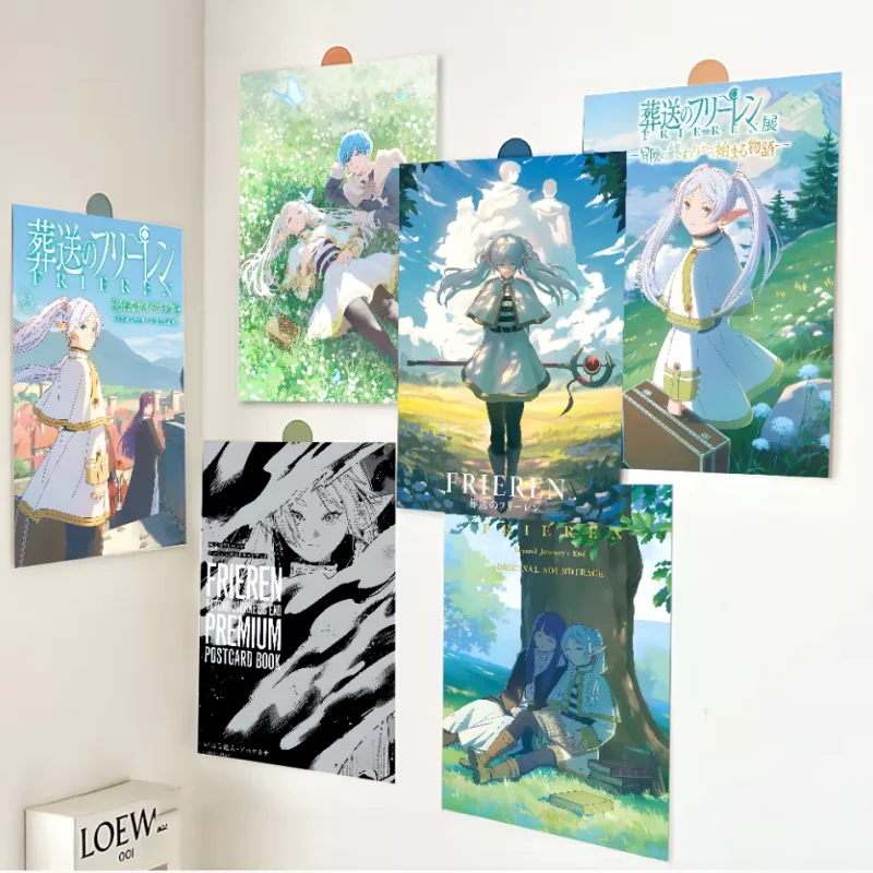 Pintura al óleo por números de Anime Frieren: más allá del final del viaje, dibujo de números DIY, imágenes en lienzo por números, decoración del hogar