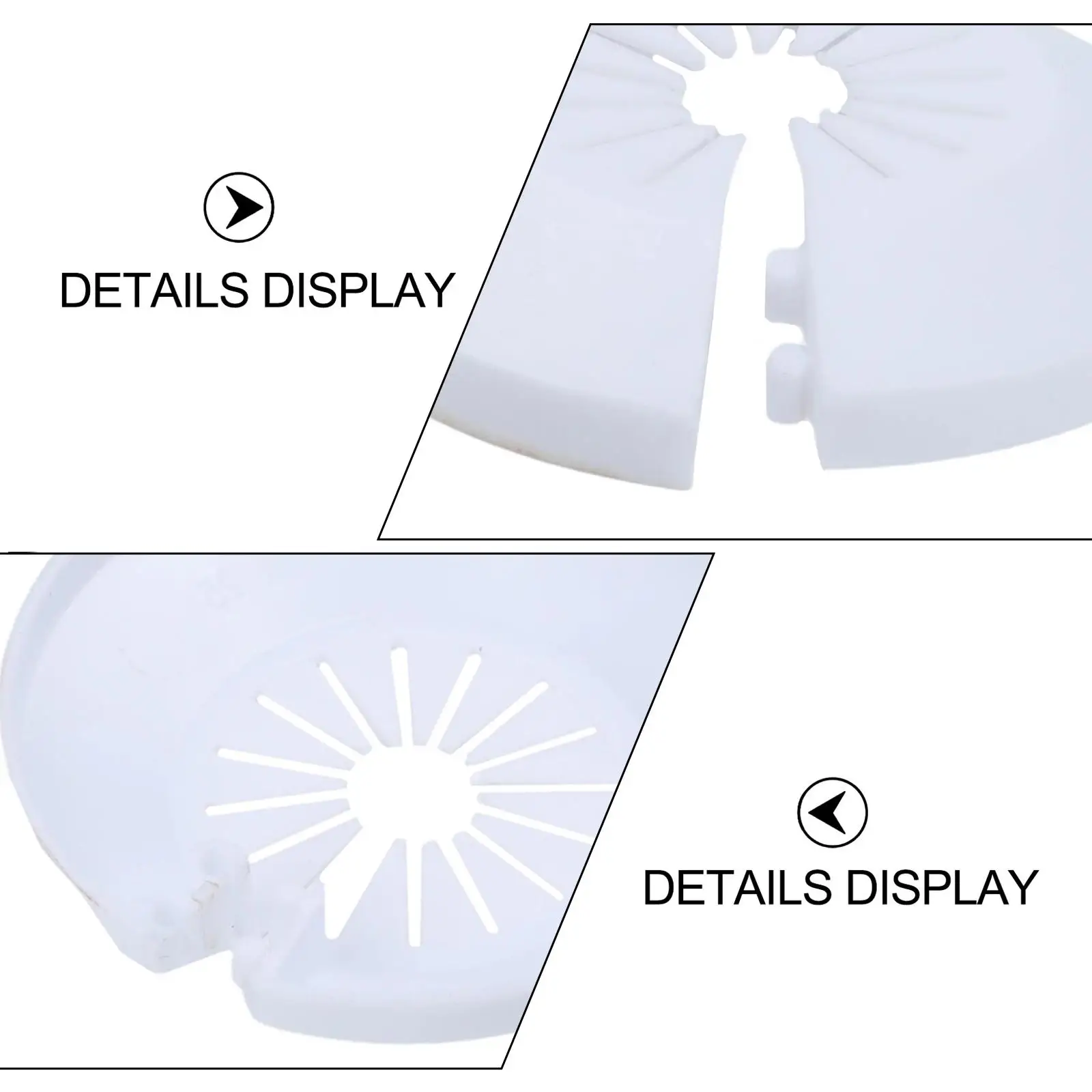 PP Plastic Pipe Cover Trim 5 pcs for Bathroom Radiator Pipes Sink Drain Pipes and Water Supply Lines 15 to 28 mm Fit