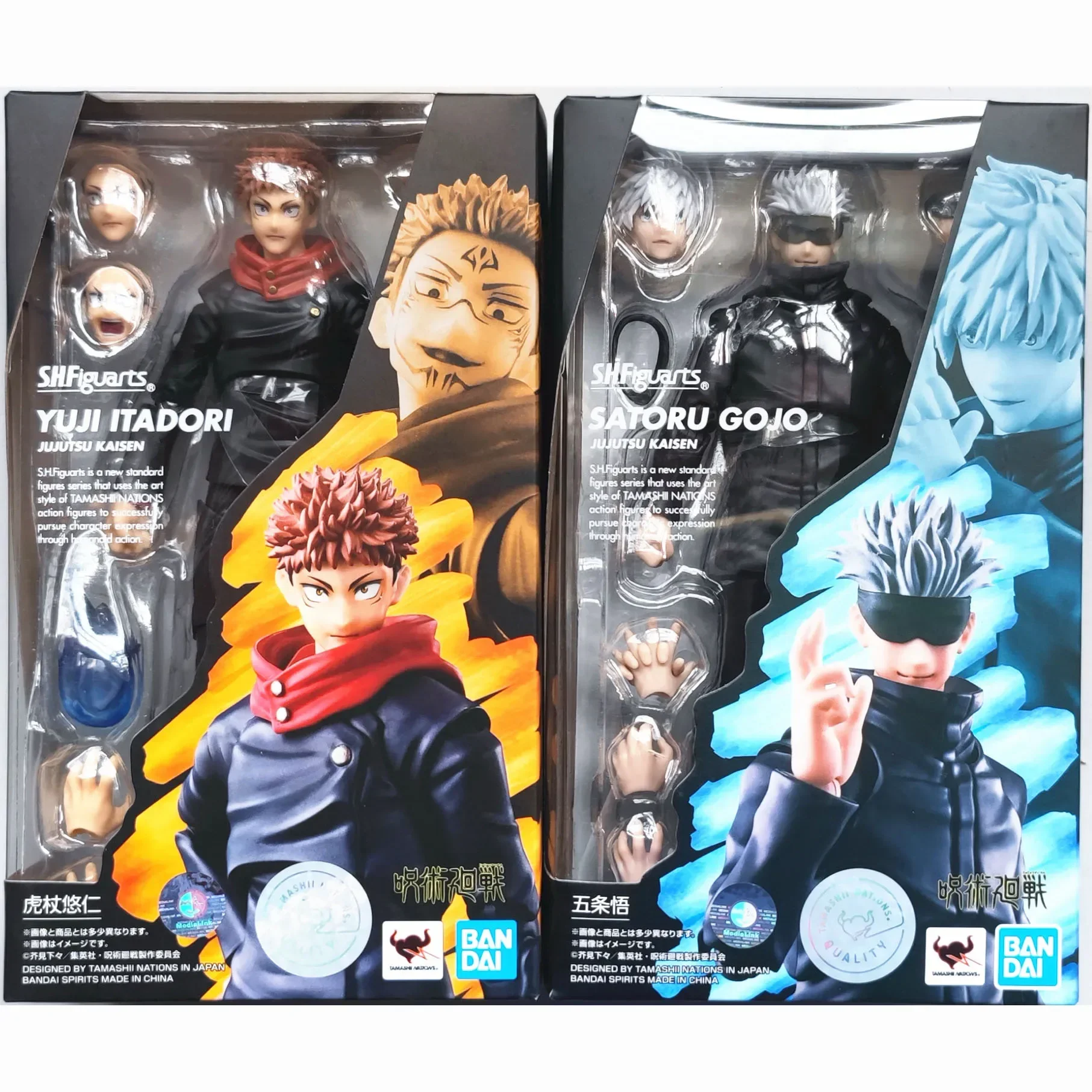 （In Stock） Bandai SHF Anime Jujutsu Kaisen Action Figure Itadori Yuji Kugisaki Nobara Gojo Satoru Fushiguro Megumi