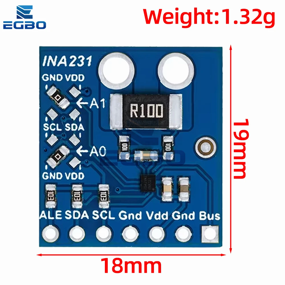 1~10PCS EGBO INA231 IIC I2C Interface Bi-directional Current/Power Monitoring Sensor Module For Arduino