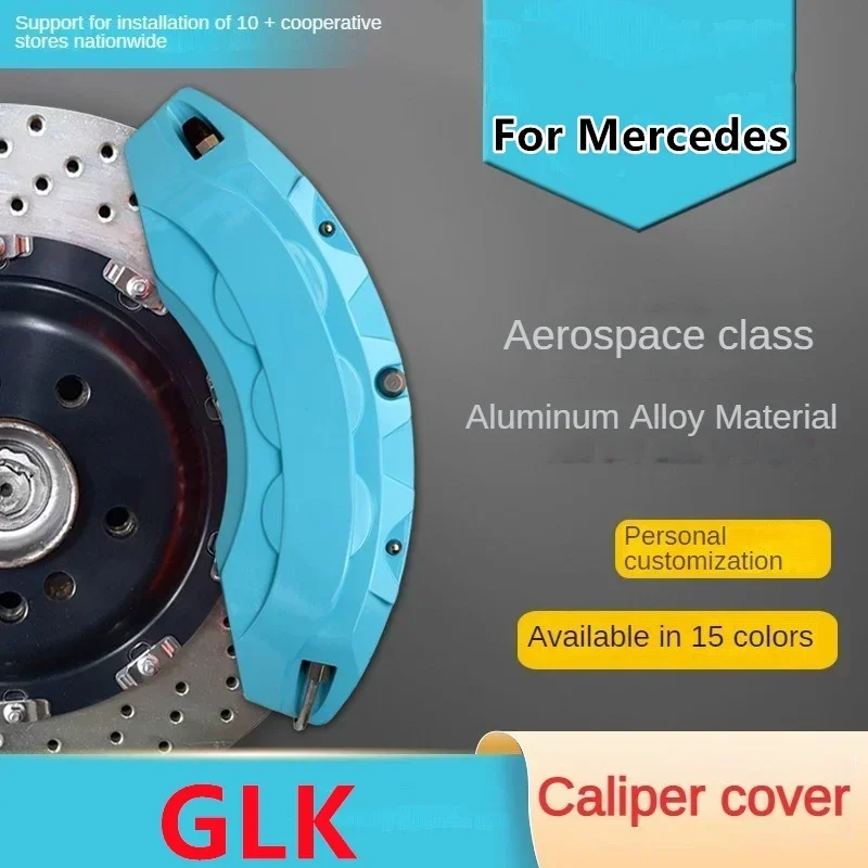 For Mercedes Benz GLK Car Brake Caliper Cover Front Rear 3D Aluminum Metal Kit