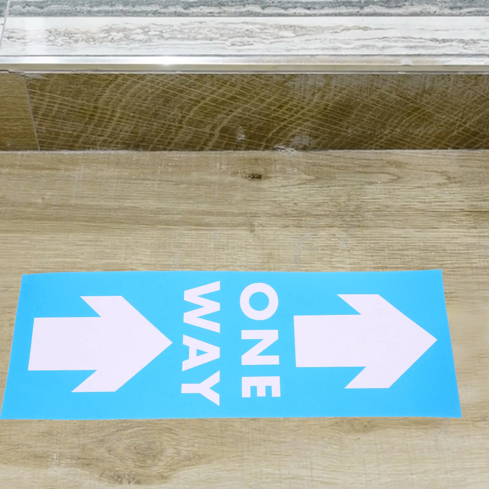 

5pcs Arrow Floor Self-Adhesive Indicator For Malls Supermarkets Restrooms Pvc Warning Stickers For Traffic Directional