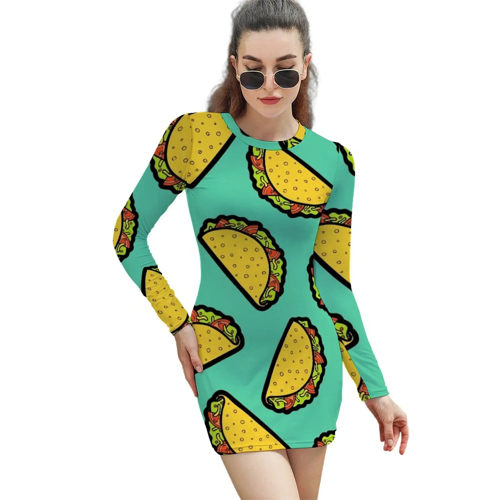 

It's Taco Time! Long-Sleeved Sheath Dress prom dresses 2024 dress summer 2024 women