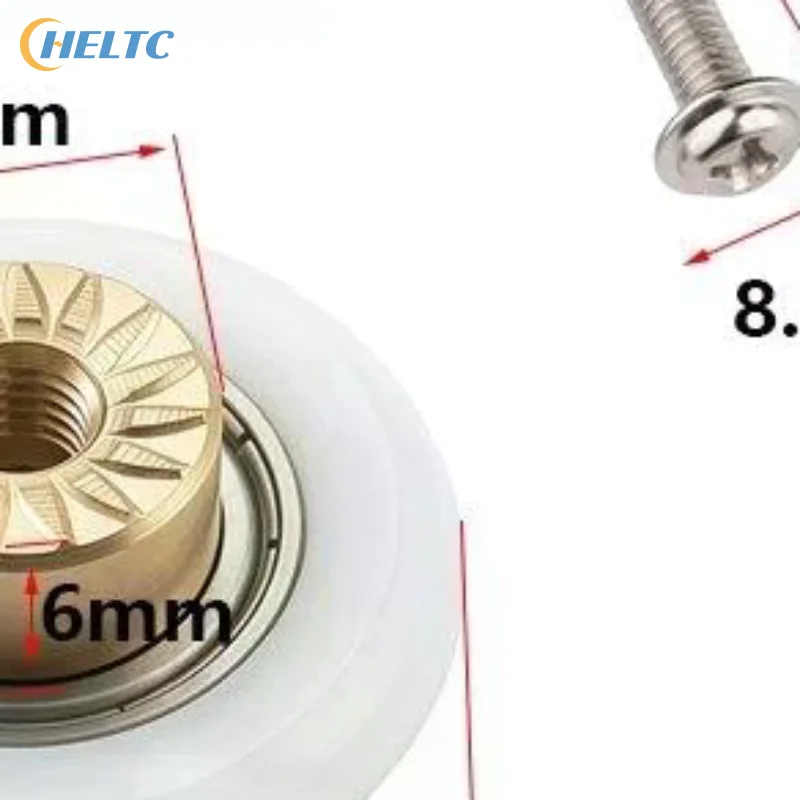 4 Pcs/lot Shower Door Rollers Runners Wheels-Replacement Part Bathroom Glass Door Sliding Shower Door Roller Dia 20/23/25/27mm