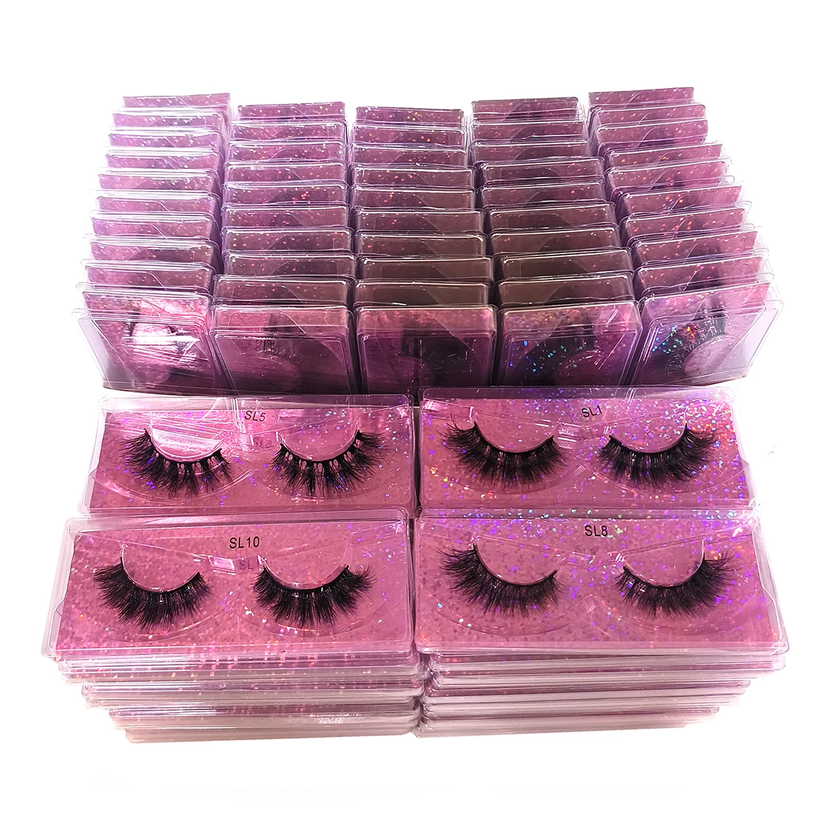 16 Style 400pairs Lashes Wholesaele Fluffy Faux 3D Mink Lashes Natural Mink False Eyelashes In Bulk Makeup Full Strip Lashes