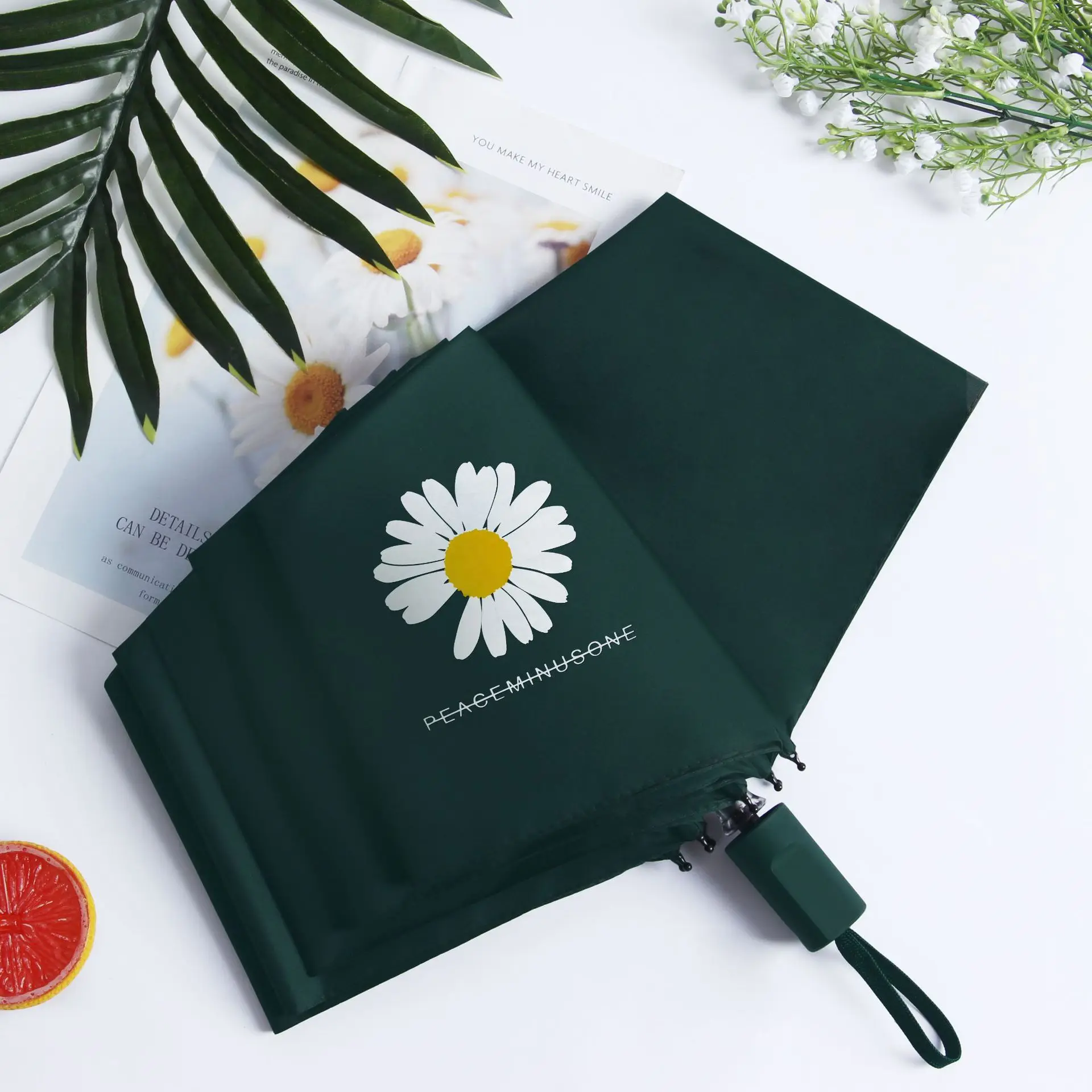 Зонт ветрозащитный складной, с защитой от ультрафиолета