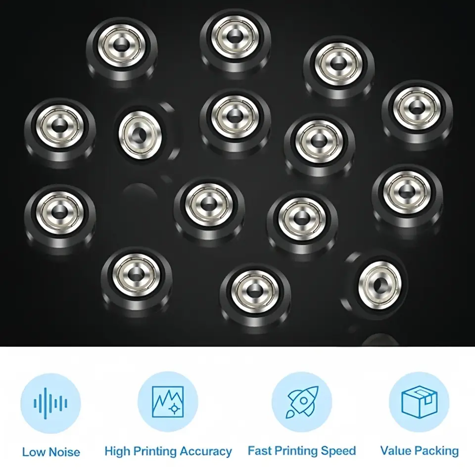 Creality Official Ender 3 Wheel,3D Printer POM Wheel,Plastic Pulley  625zz Linear Bearing for Ender 3/3 V2/3 Pro/ 3 Max/ 5/CR 10 - 4