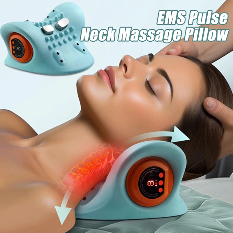 

Electric Cervical Massager Neck Shoulder Stretcher Relaxer Chiropractic Traction Device Massage Pillow Cervical Spine Correction