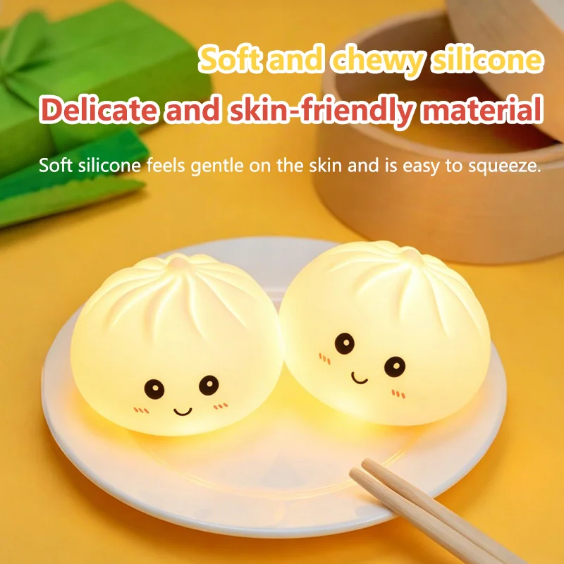 Aesthetic LED Bun Night Light, - đánh giá và giá Photography Lighting For Food