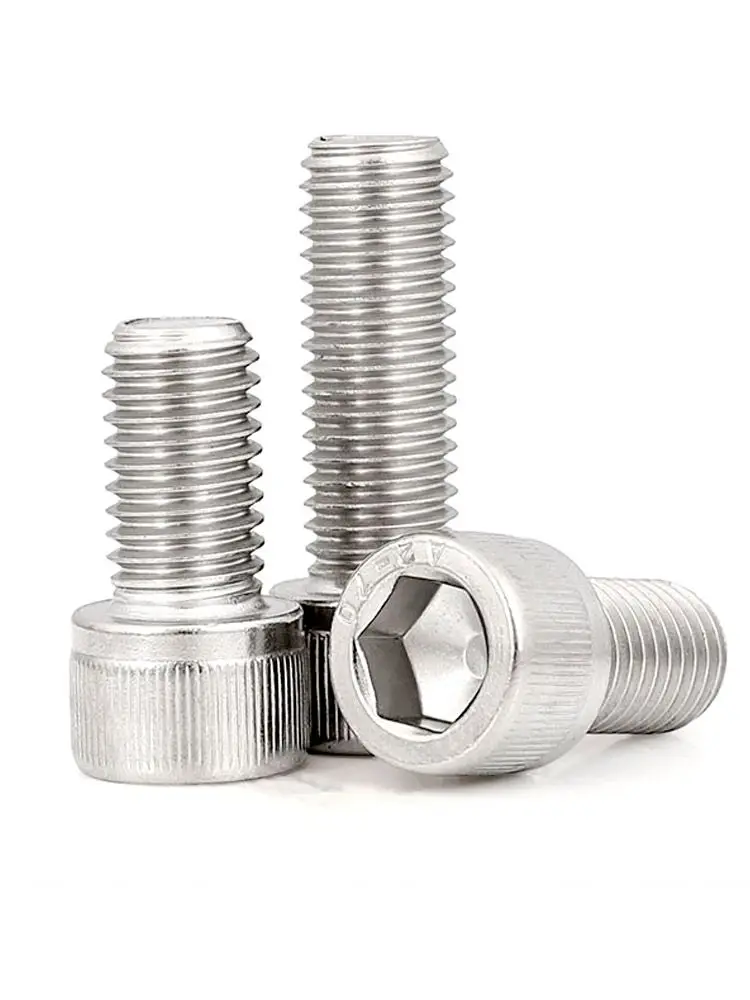 2/10/50pcs UNF UNC 0# 2# 4# 6# 8# 10# 12# US Fine Coarse Thread 304 Stainless Steel Hex Hexagon Socket Allen Cap Head Bolt Screw