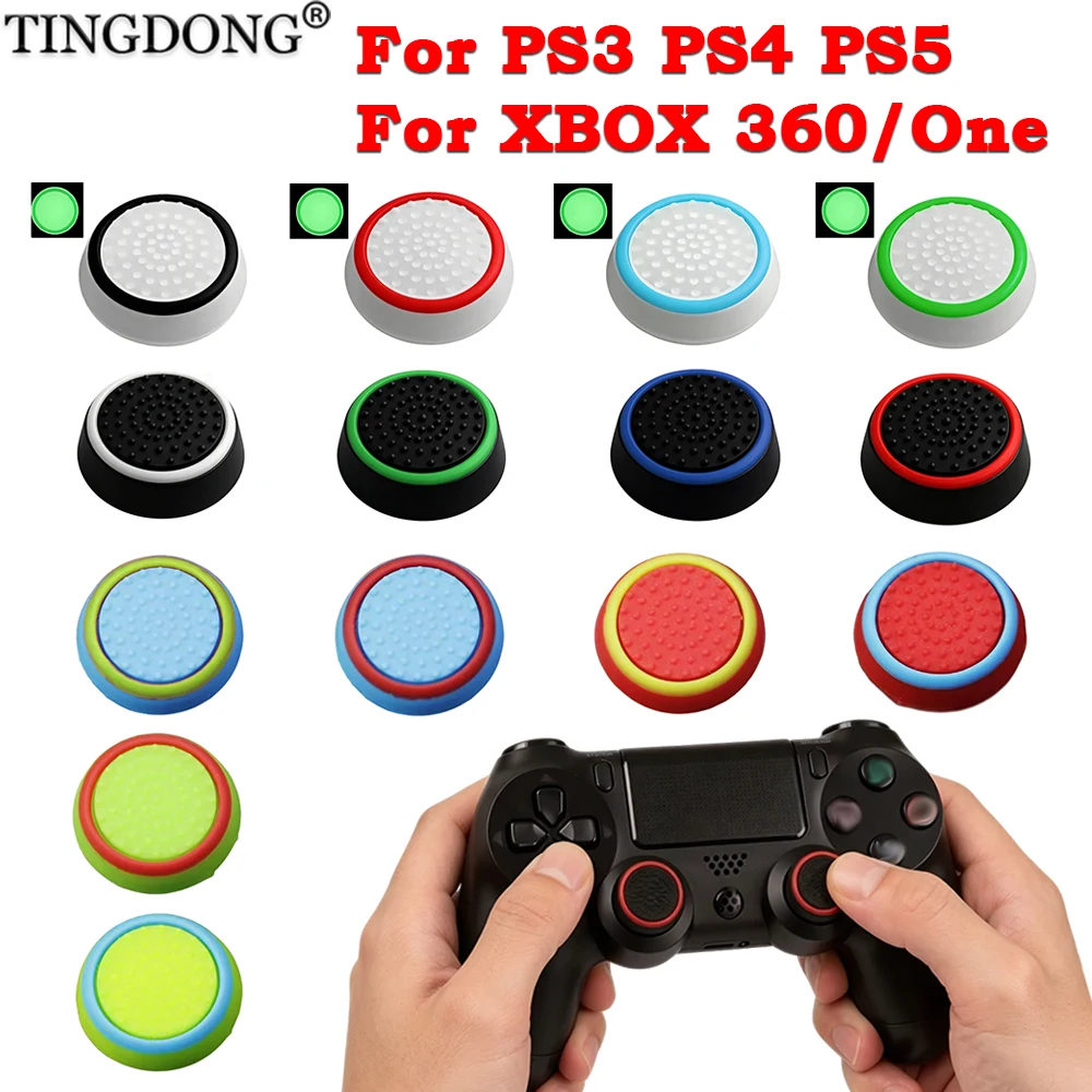 1/2/5/10 Stück Silikon-Daumenstick-Griffkappen für PS3 PS4 PS5 Xbox One/360 Spielcontroller Zubehör