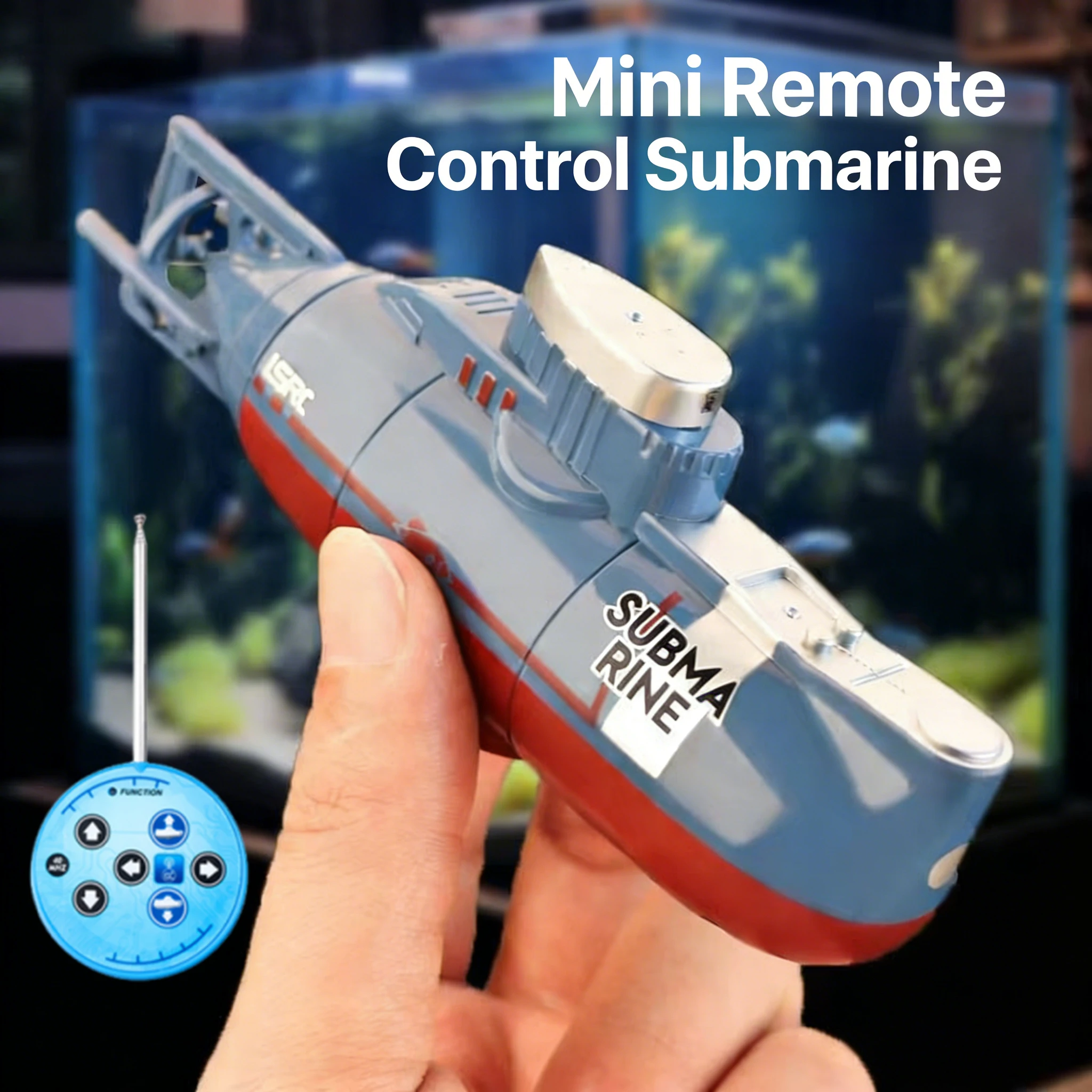 

Mini RC Submarine 6CH Remote Control Boat Radio Control Speedboat Electric Diving Model Outdoor Waterproof Toy Kid Birthday Gift
