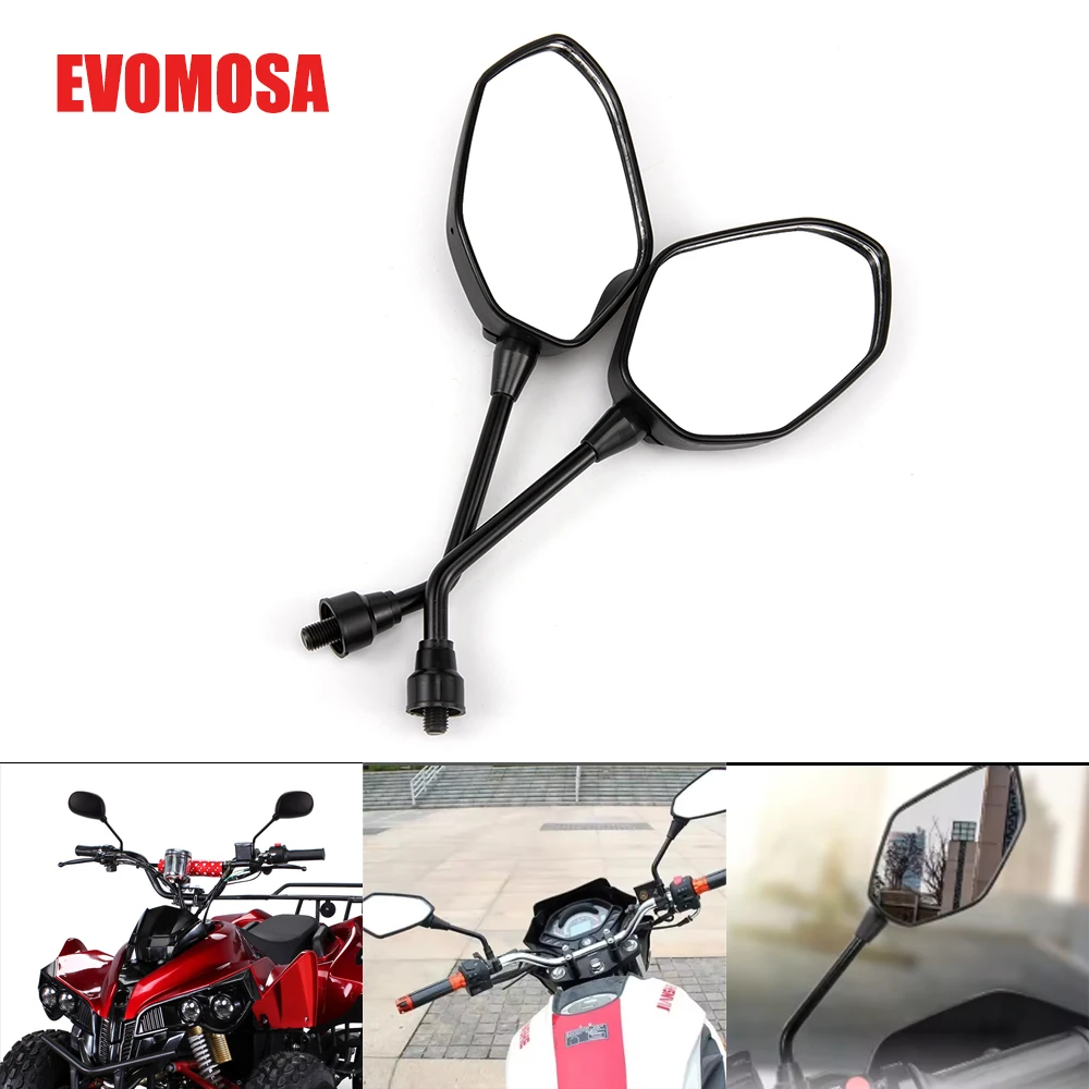 

Universial 8mm 10mm Motorcycle Mirror Scooter E-Bike Rearview Mirrors Back Side Convex Mirror FOR BMW FOR HONDA FOR YAMAHA MT09