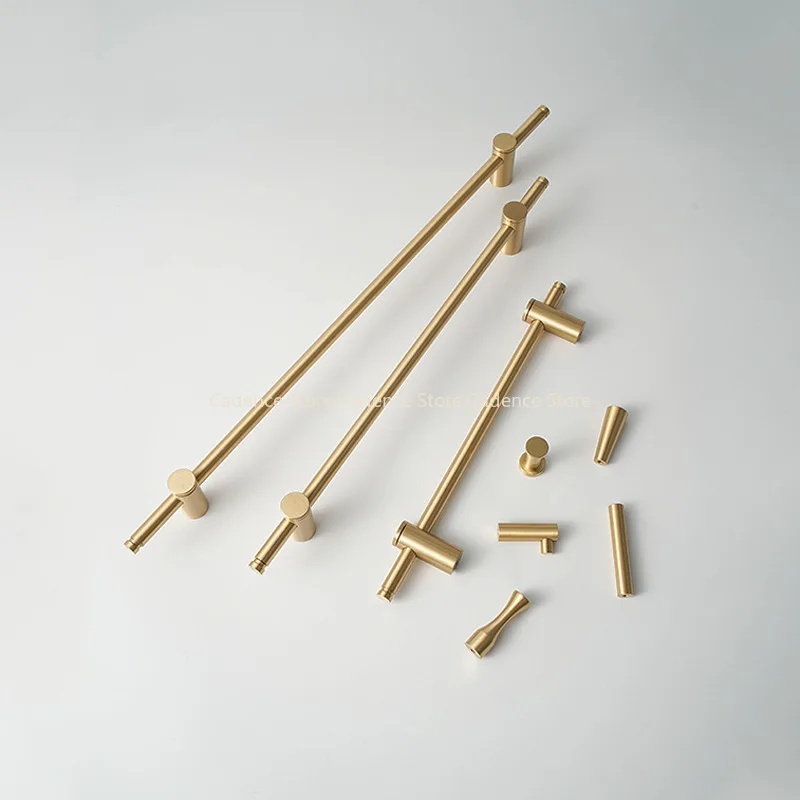 

1pcs Adjustable gold/black single hole pure copper wardrobe shoe cabinet pull handle simple brass clothes hook towel rack