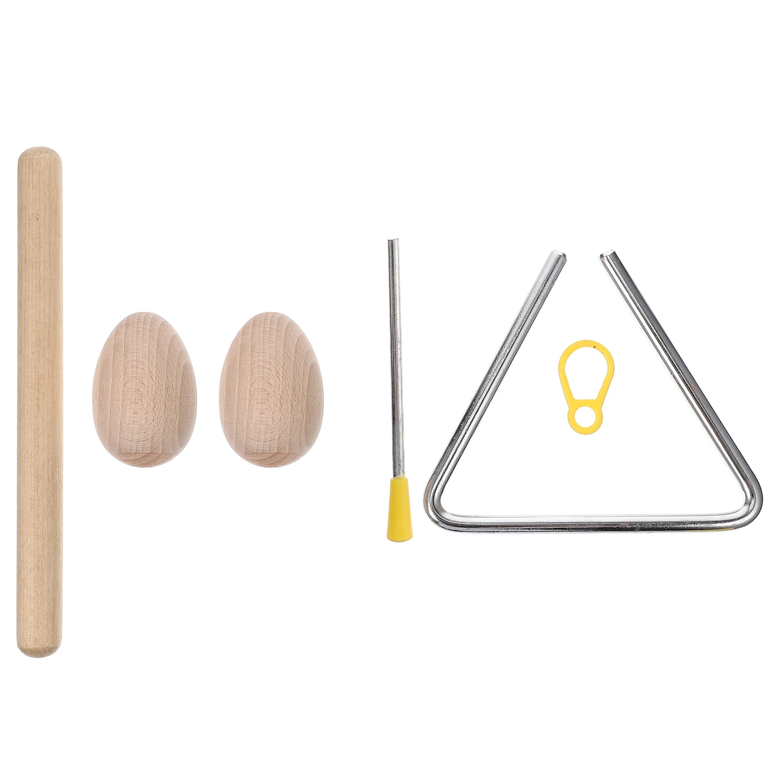 

Triangle Iron Set 1 Pc Percussion Instrument Steel Wood Safe Strong Clear Sound Rhythm Training Musical Instruments For