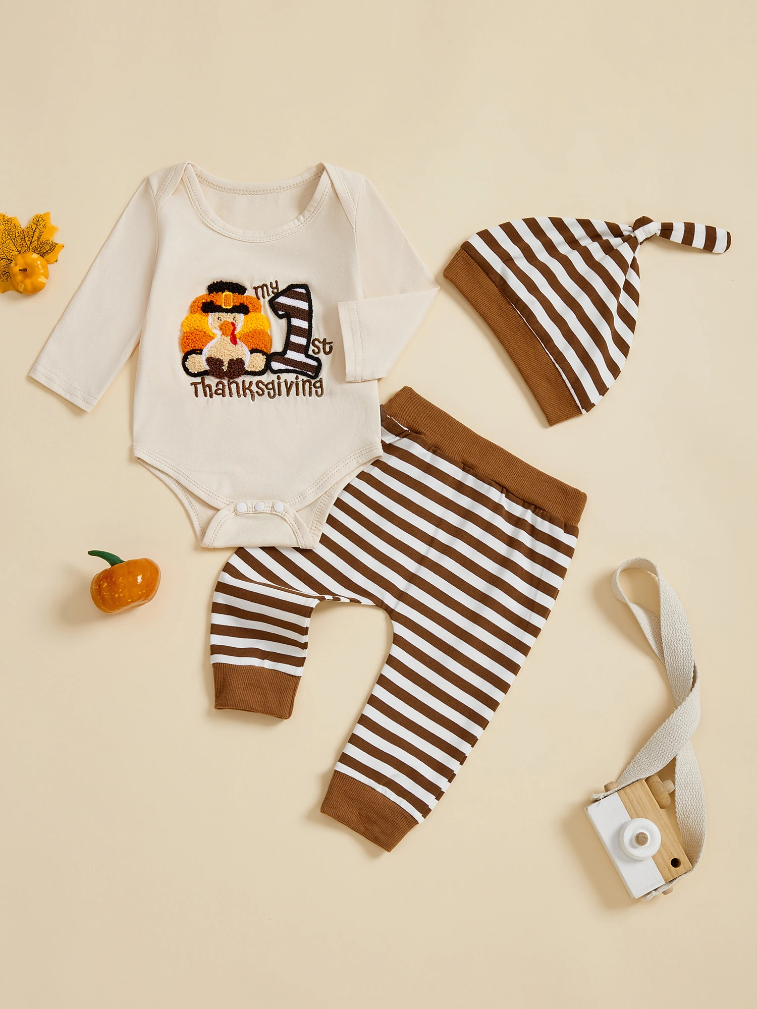 

Рождественские наряды из 3 предметов для маленьких девочек, боди с длинными рукавами, штаны в горошек, комплект с повязкой на голову, одежда для малышей