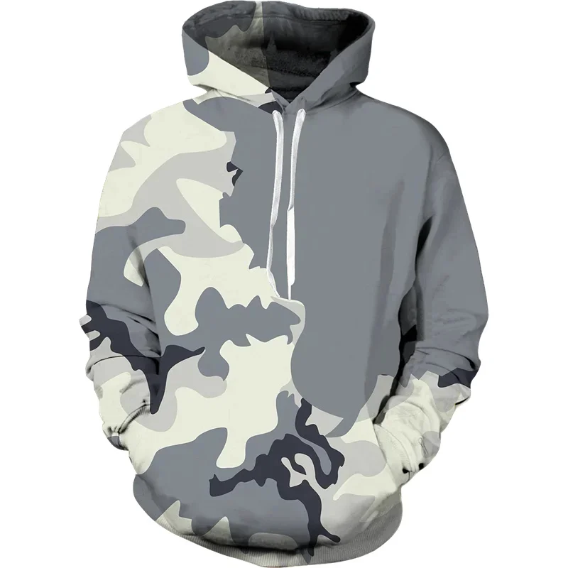 Color Camo Hoodie Men Camouflage Sweatshirt Harajuku 3d Printed Hoodies Clothes Retro Military Mens Clothing Spring Autumn