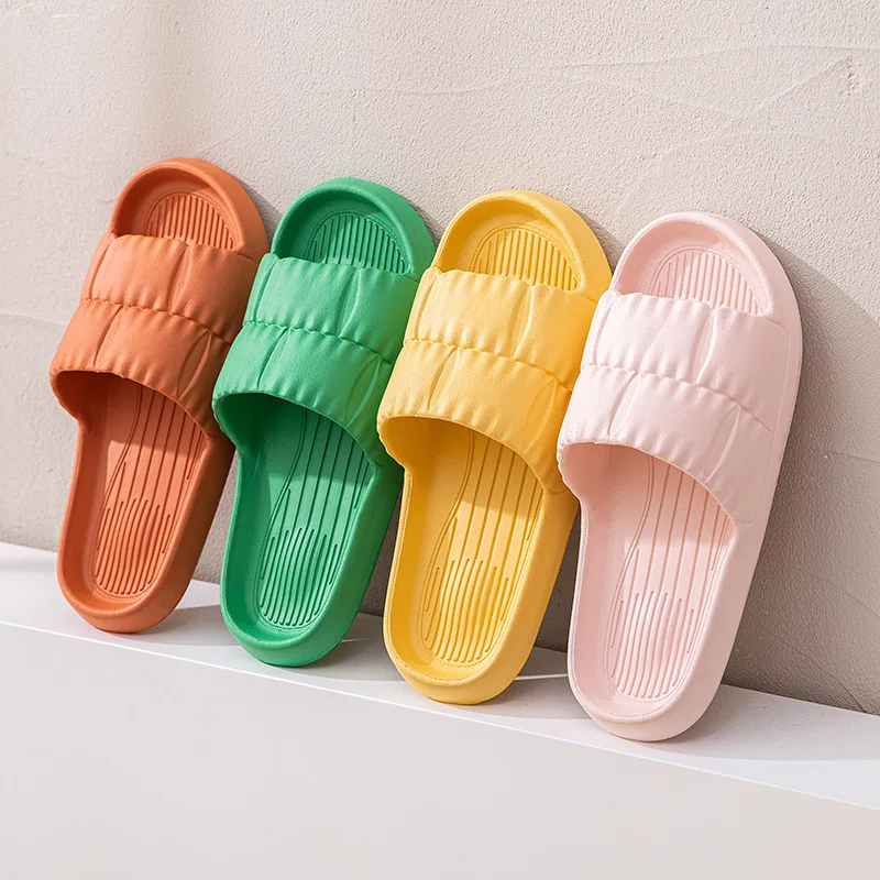 Women 2023 Soft Sole Cloud Slippers Thick Platform Indoor Outdoor Beach Sandals Summer Eva Non Slip Flip Flops Women Shoes