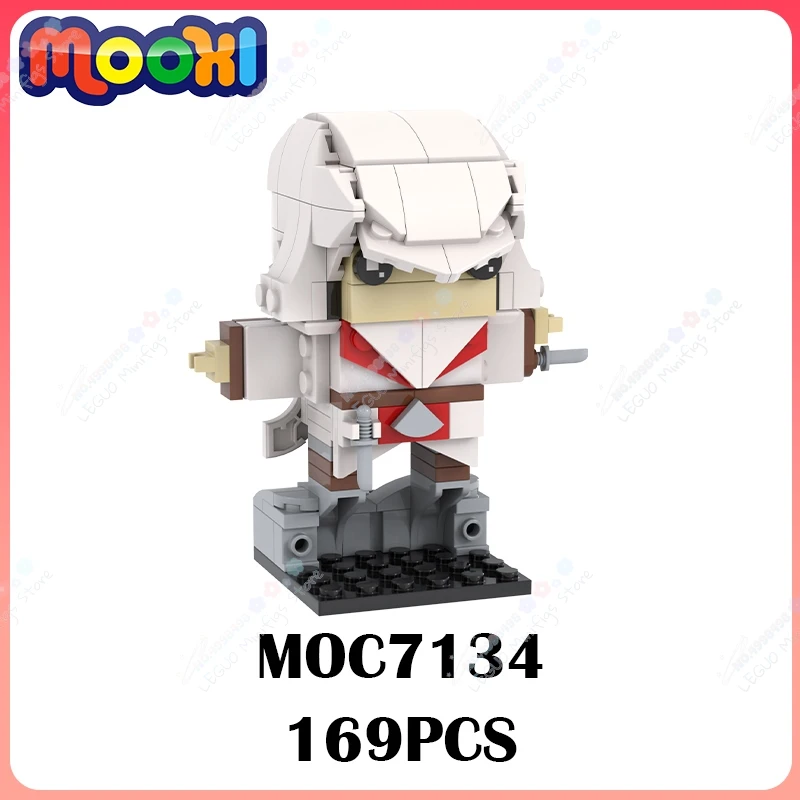 MOC7134 Creativity Game Character MOC Building Blocks DIY Altair Ibn La-Ahad Assassin Action Figure Model Assembly Toys For Kids