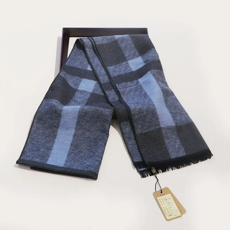 الراقية الرجال أفضل 100% التوت الحرير الخريف والشتاء تنوعا المألوف وشاح دافئ هدية عيد ميلاد #3