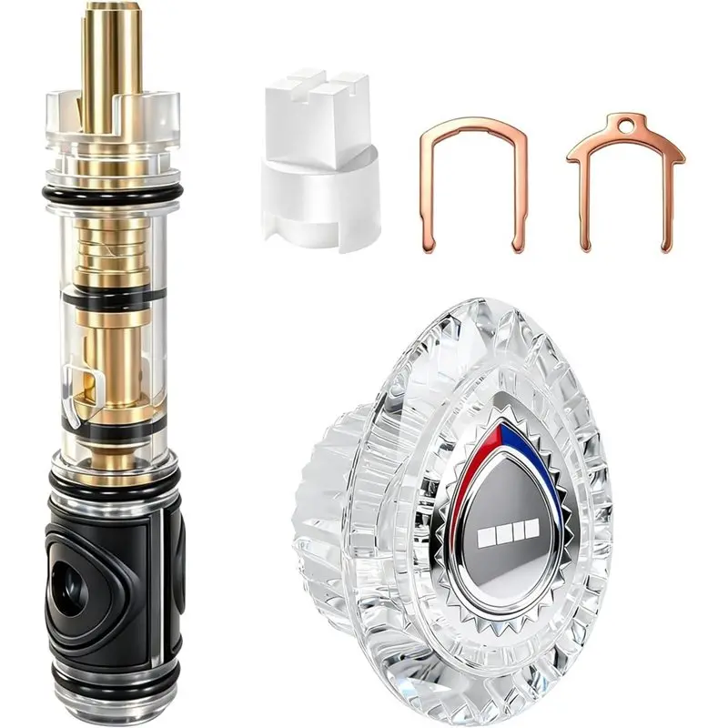 

【FAMILY GATHERING】For Moen Chateau T470 Shower Trim Kit, Replacement Cartridge With Dual Seal 96797 Shower Knob, Single Handle F