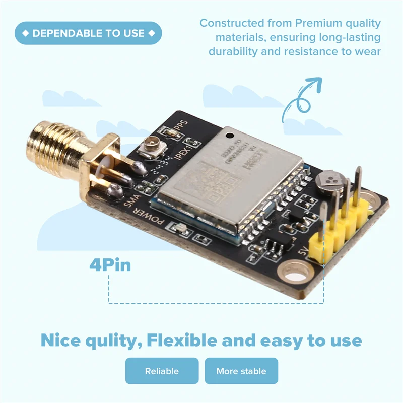 

Efficient Quectel LC29H Dual Band L1 L5 RTK Base Station Module - High Precision Positioning With RTCM Data Output LC29HBA